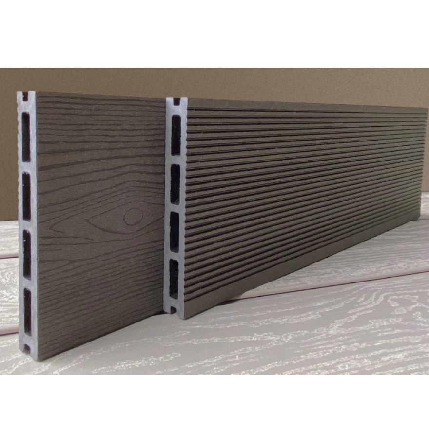 Террасная доска из ДПК Best Decking Light Тиснение/Вельвет, цвет Венге 4 пог.м.